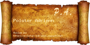 Polster Adrienn névjegykártya